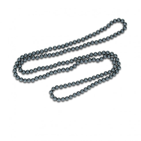 Lange Perlenkette, in weiß, graphit oder grün - 120 cm Umfang - SiaLinda.com